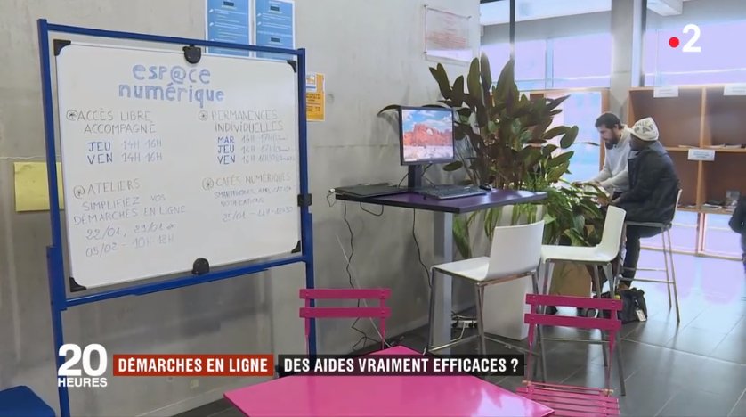 MathildeLegeais's tweet photo. [REPLAY] Lutte contre la fracture numérique : dans le 20h de @France2tv jeudi 17/01, images de l'un des espaces publics numériques de #Rennes > https://t.co/sYuWpABdnp + d'infos dans ce communiqué > https://t.co/KfAfc5NY8q #egalite https://t.co/fzL0yOEYYL