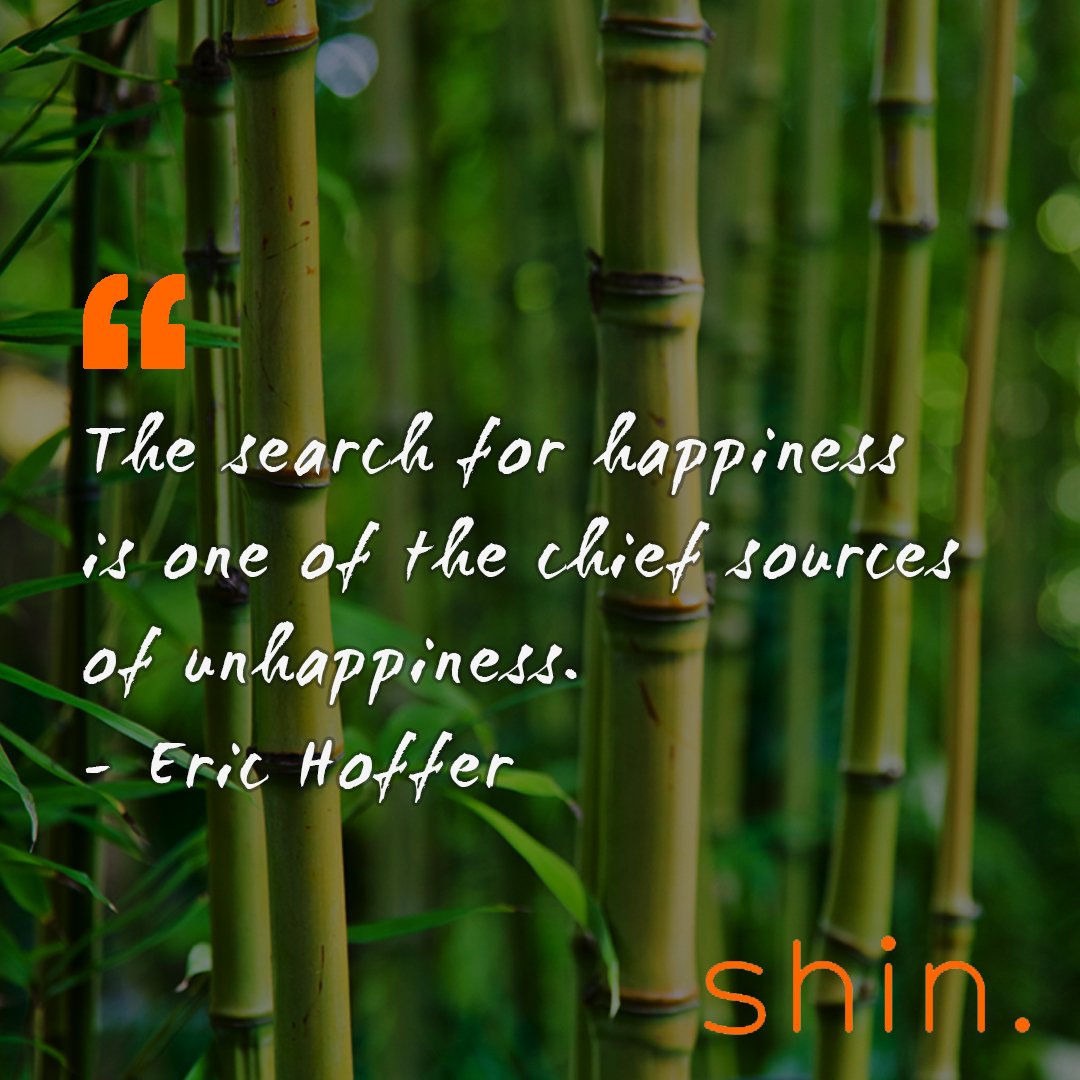 bennyjohnson_I's tweet photo. "The search for happinessis one of the chief sources 
of unhappiness." - Eric Hofferc 
#zenquotes https://t.co/98cqtqUHEF