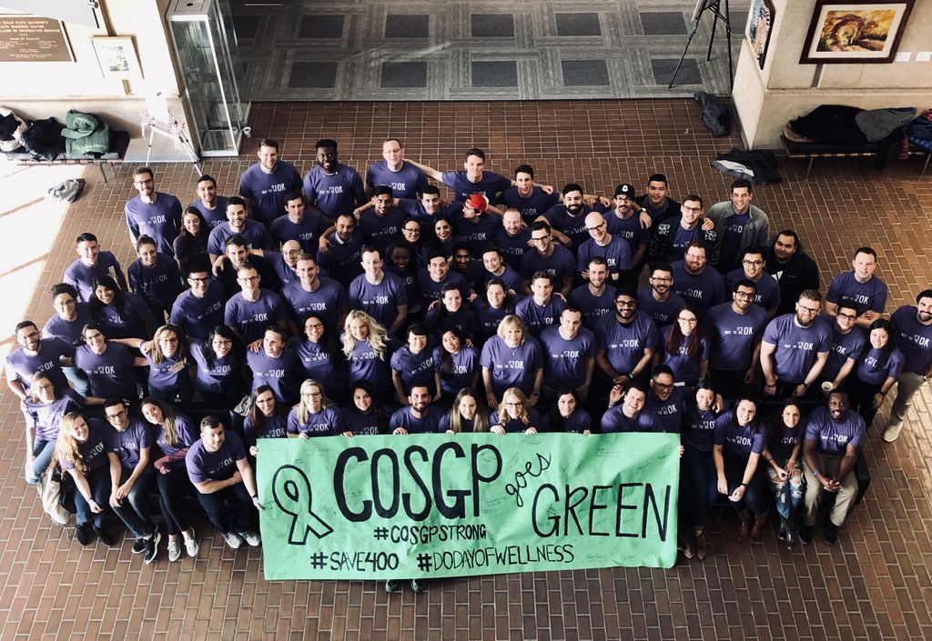 COSGP's tweet photo. Thank you @UNTHSC for hosting us this weekend. COSGP wants you to remember. It is ok not to be ok! 
.
.
.
.
.
.
.
.
.
.
.
.
.
.
.
.
#cosgp #bootsandsuits #medicine #premed #medlife https://t.co/jz9KUAOIWX
