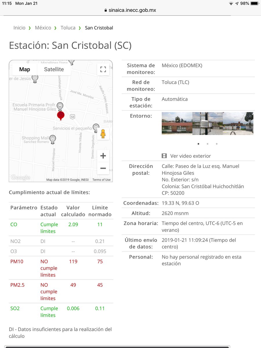 JeanMichelFleur's tweet photo. @JorgeRescala @UN 3 millones de personas en #ZonasMetropolitanasTolucaTianguistenco @edomex respiran aire tóxico y @JorgeRescala @AmbienteEdomex solo ocultan la realidad con reportes falsos. PM10 y PM2.5 exceden límites como lo demuestran lecturas de #SINAICA @inecc_gob_mx. Acciones y resultados https://t.co/1Y49pP46Tr