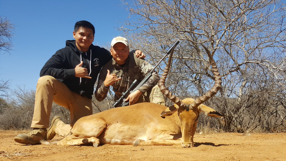 SendAVet's tweet photo. We are super grateful to Motshwere Safaris &amp; Outfitters located in Johannesburg, South Africa for their cooperation &amp; support of this trip for our Vet, Ramir Corporal SFC US Army, Infantryman from Henderson, NV and served in Bosnia, Kosovo, Saudi Arabia &amp; Afghanistan. #sendavet https://t.co/mcsMm3tJhD