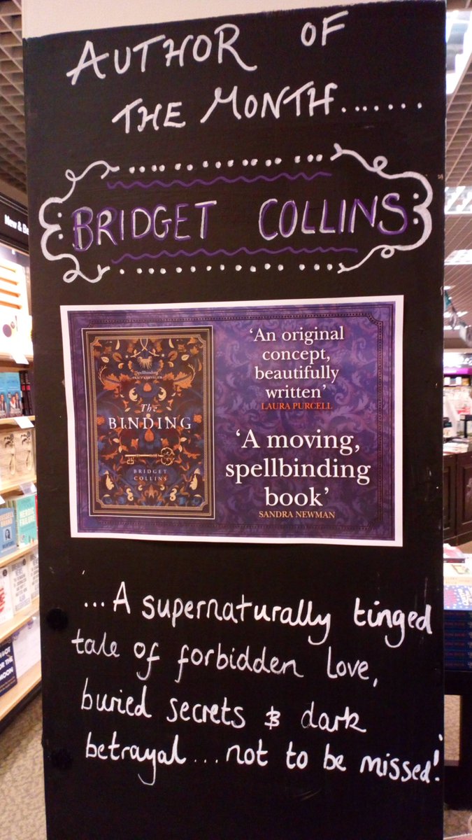 We are loving #TheBinding by #BridgetCollins @HarperCollins #Boroughpress - pop into store and take a look! #magic #books #booklove #bookstoread #waterstones #Ipswich #author