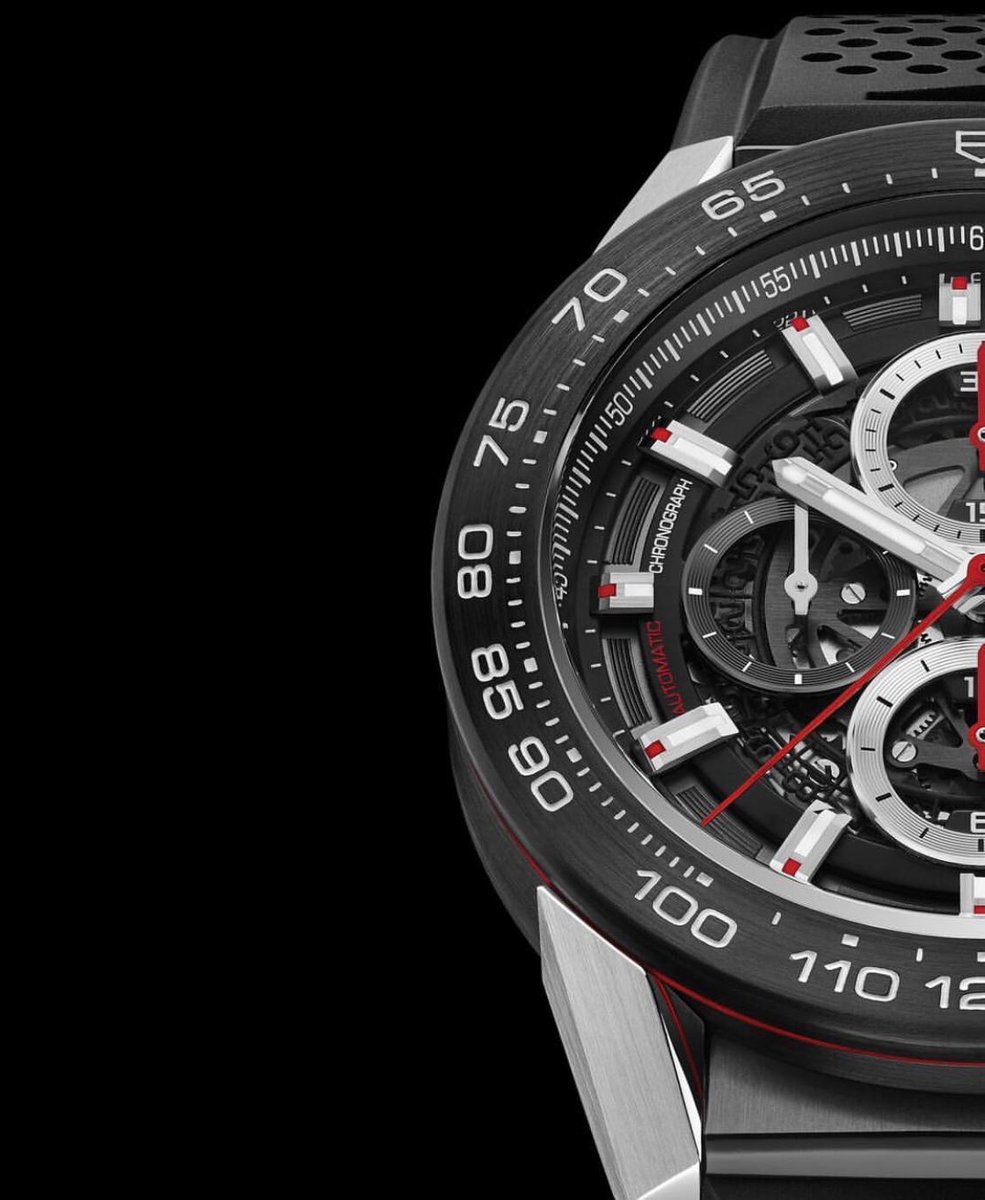 D⁣are to go bold in your TAG Heuer Carrera Heuer 01. Swipe to discover the fine details of the skeleton dial. #zelley #DontCrackUnderPressure #TAGHeuerIsMotorRacing