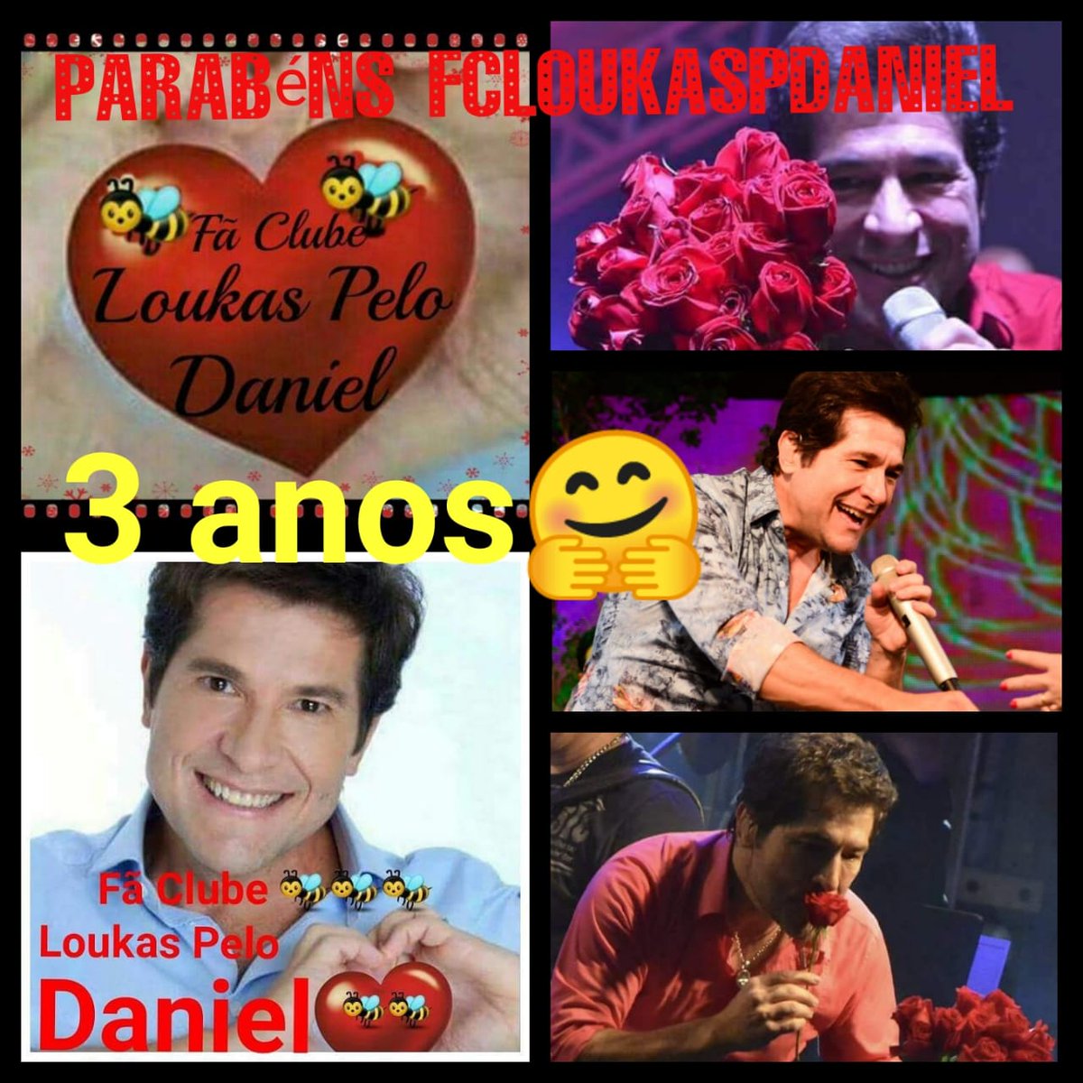 fcloukaspdaniel's tweet photo. Hoje o nosso @fcloukaspdaniel está comemorando 3 anos de muito amor ao nosso querido @cantordaniel ,amamos amar você #amordefã 🎂🎂👏👏👏 https://t.co/mxCtz6nllo