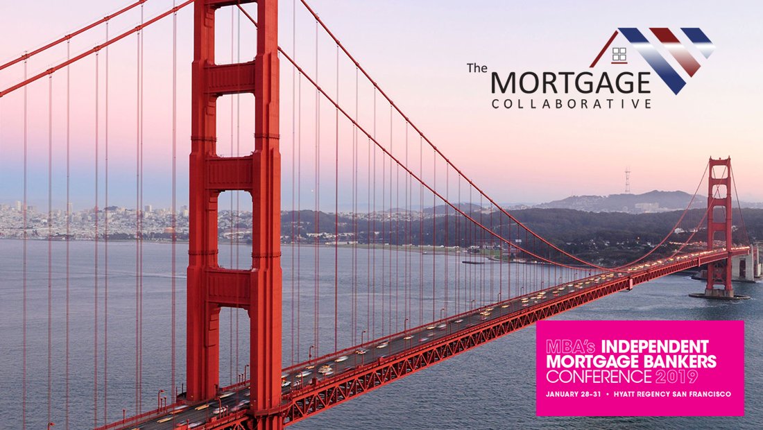 MtgCoop's tweet photo. #TheMortgageCollaborative is headed to #SanFran later this month for the @MBAMortgage Independent Mortgage Bankers Conference. Plan to be there too? Awesome. Connect with @TheClevelandFan or @jenpeach_CLE to talk about the #PoweroftheNetwork. #MortgageCollaborative #mortgage https://t.co/aUBUicMDwc