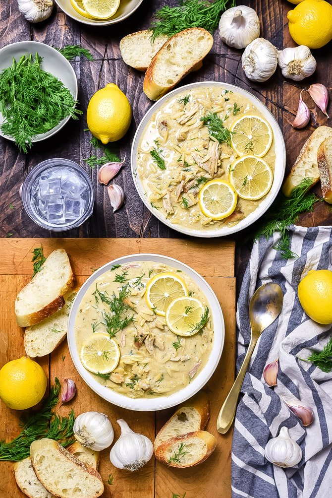 HostTheToast's tweet photo. NEW: Lemon Garlic Chicken Orzo Soup. https://t.co/LupqwdVEOz https://t.co/DR01n9A9Pb