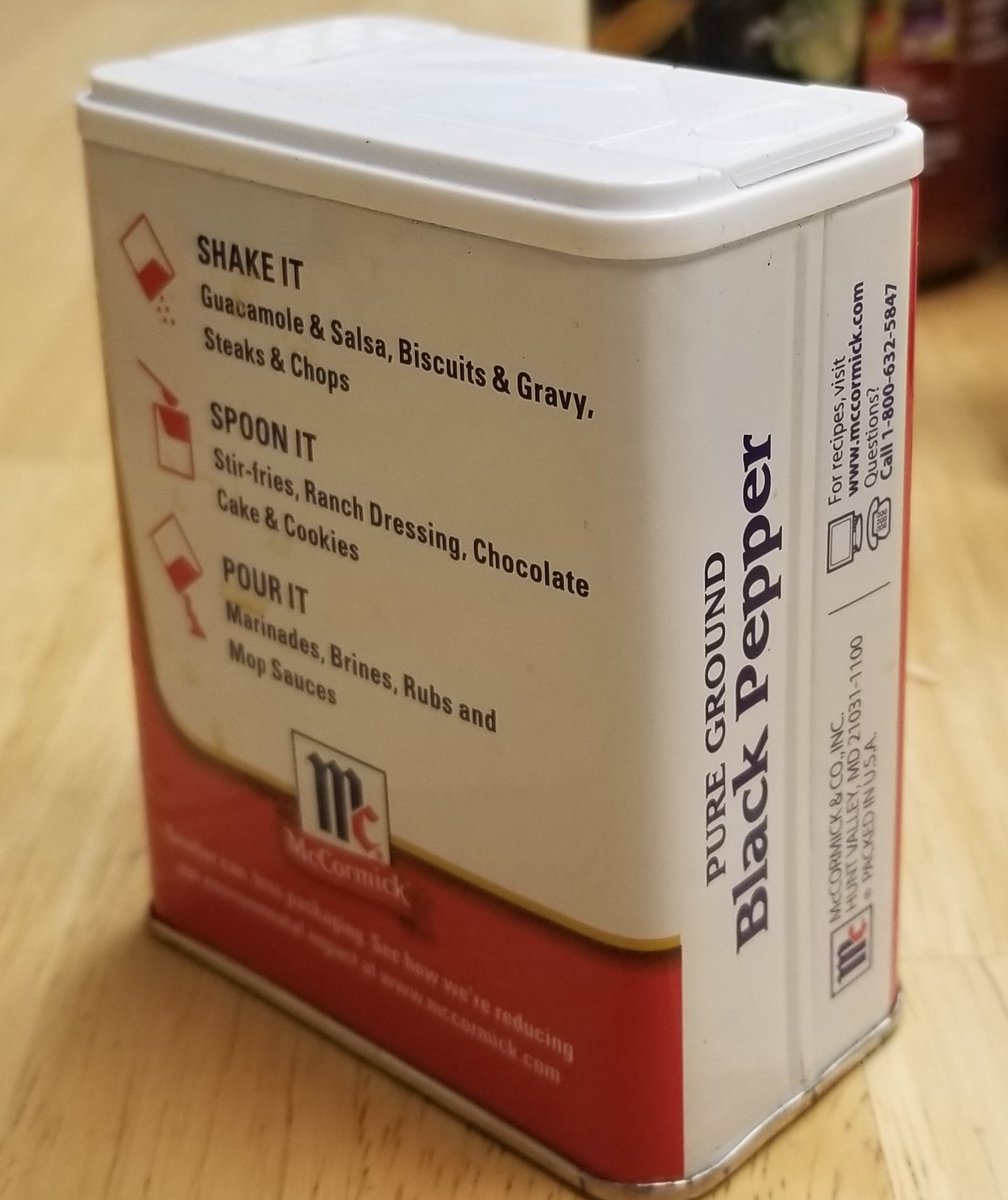 DethloffRoger's tweet photo. Why would anyone want to put pure ground black pepper on chocolate cake or cookies? https://t.co/i551WAYaQo