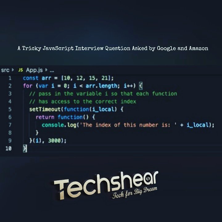 techshear's tweet photo. JAVASCRIPT Tricky Interview Question...⌨️👨🏻💻... #techshear #javascripts #javascript #js #es5 #es6 #es #es7 #trick #tricky #thetrickytree #java #javasparrow #follow #followbackalways #followforfollowback #html #css #reactjs #ejs #happymood #easy #trickshots #tricking https://t.co/nZ93XfHXS6