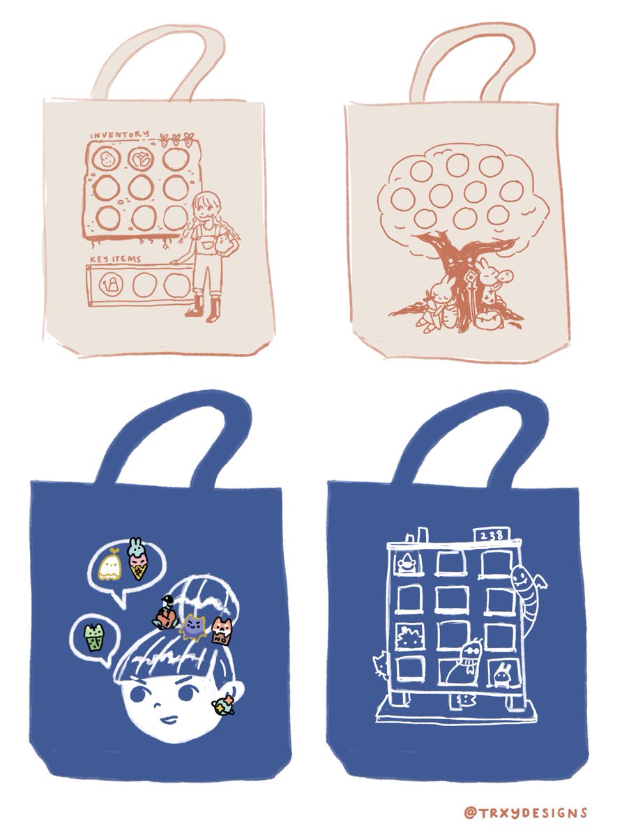 Weekend doodles - thinking about pin display totes again 