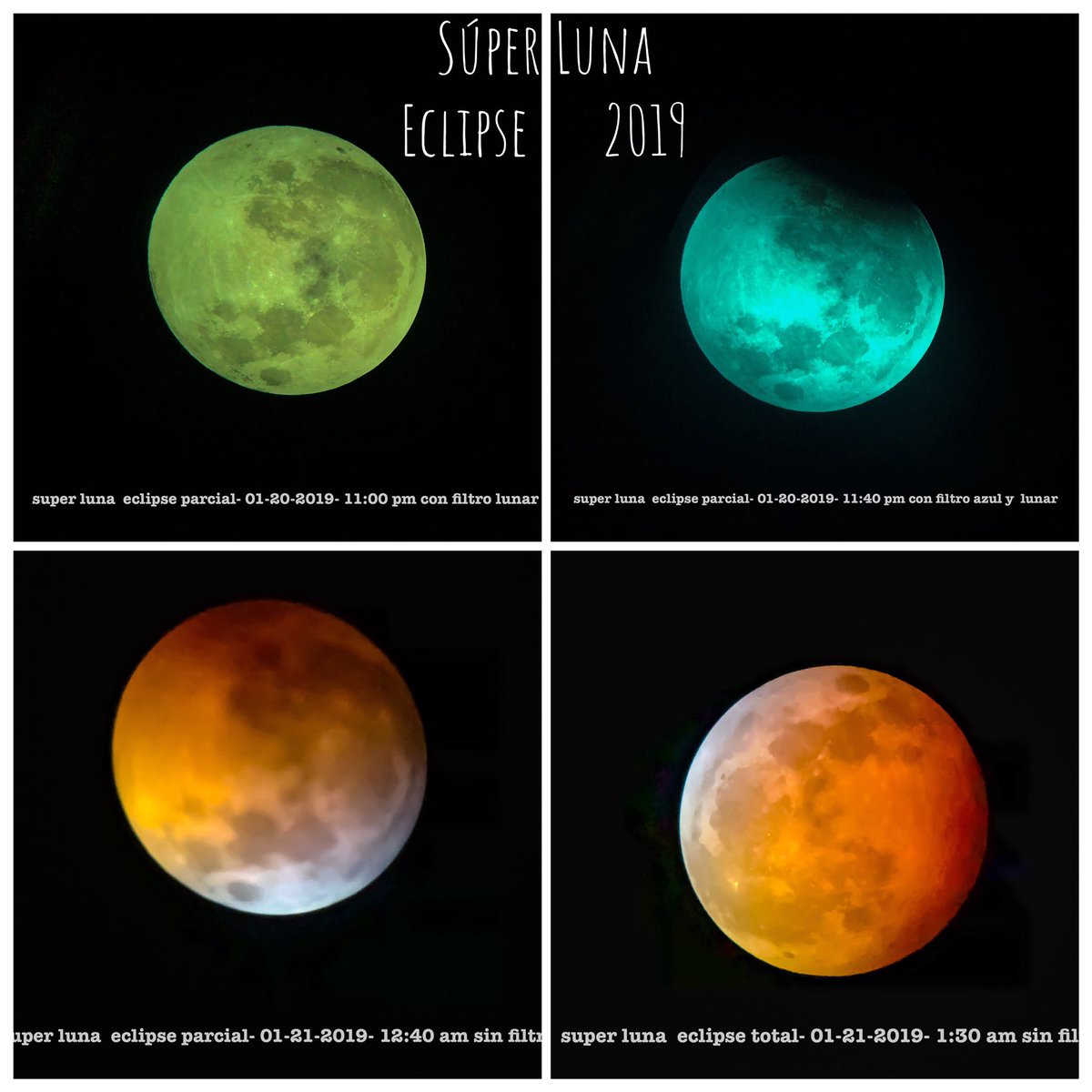 RaromoRodriguez's tweet photo. Secuencia del eclipse lunar en 4 fotos tomadas con un iphoneX através de un telescopio de 6 pulgadas desde Mayagüez. #eclipsepr #ecoexploratorio https://t.co/SBs0aCi8Nf
