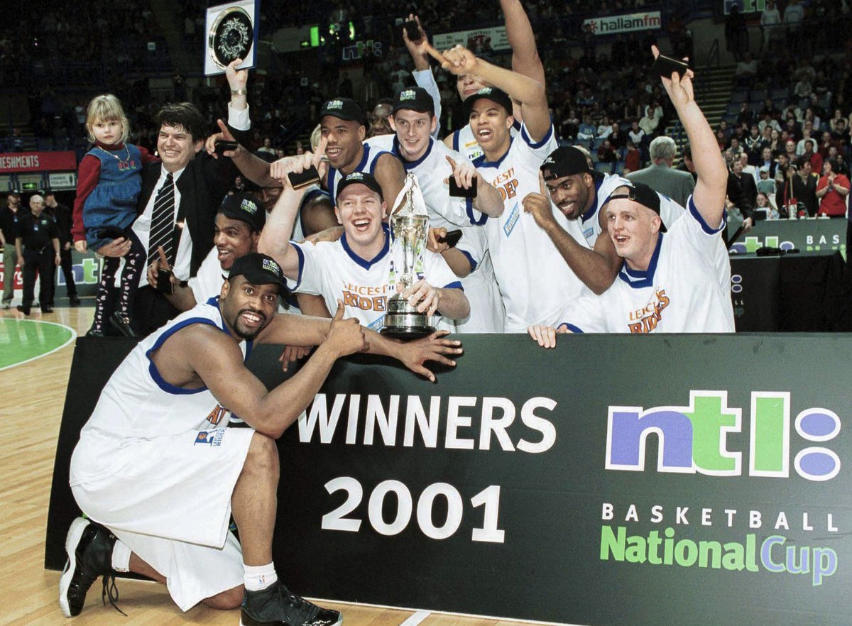 lborobasketball's tweet photo. Different era. Same cup! Same winning feeling! 🏆

Loughborough Riders etch their name in the National Cup 18 years after @RidersBball won the competition! 

#WhereHistoryBegins #BritishBasketball https://t.co/YRfqlXuhoX