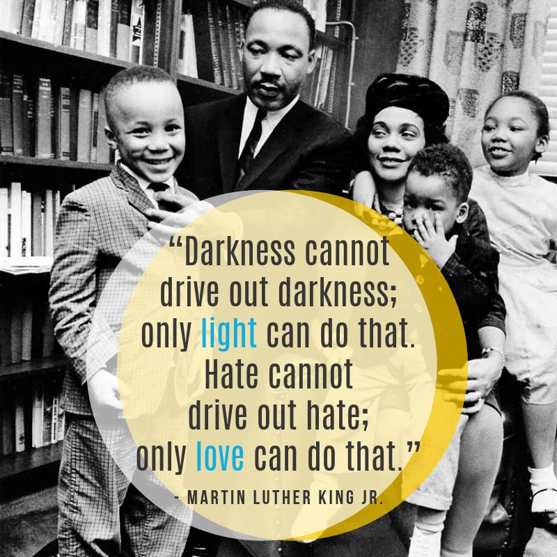 UpliftCenter's tweet photo. Dr. Martin Luther King reminds us of what it means to be in service to others and our community. Thank you to our families, volunteers, supporters, and partners for bringing light and love to grieving children every single day. #MLKDay #lightandlove #UpliftPhilly #grief #reflect https://t.co/xa4phvY1MA