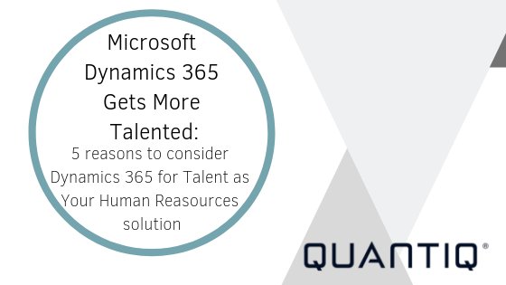 risual's tweet photo. Take a read of @QUANTIQTech blog post on Microsoft Dynamics 365 gets more talented: 5 reasons to consider Dynamics 365 for Talent as your Human Resources solution #QuantiQ #Microsoft #Talen #Dynamics365 https://t.co/vS9julIypz https://t.co/LmhndxHxKg