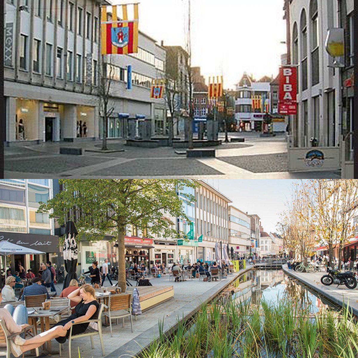 StadMechelen's tweet photo. Ook @StadMechelen doet mee aan de #10YearChallenge Herinner jij je de oude Botermarkt nog? #2800love #Mechelen https://t.co/Ul4gNZ6GSt