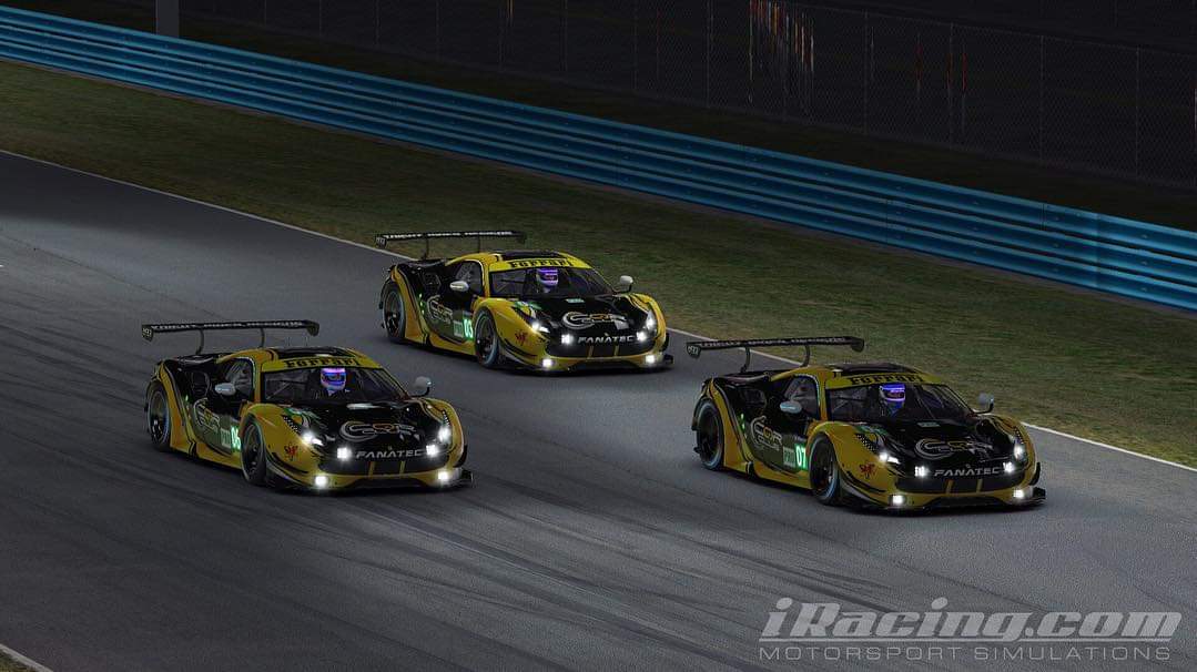 CQRclub's tweet photo. A successful race last night in the European split of The Majors Series last night with a 1-2-3 in the GTE class in the Daytona 2.4 https://t.co/aMyT6cCweb