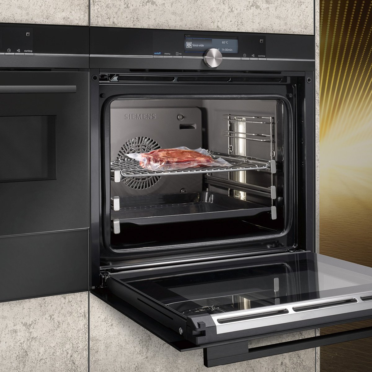 ApolloKitchens2's tweet photo. New Siemens studio line range. Unlike anything that has gone before it, it creates a sleek look of high quality. Every detail considered, with the black steel blind and solid stainless steel control dials complementing the deep black glass doors perfect. #siemenshomeuk #apollo https://t.co/RCIdcyuUGv