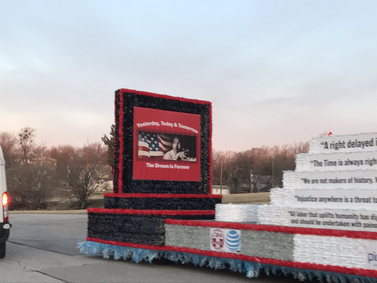 We are seeing more floats and participants show up by the minute for #MLKDay parade staging here in Downtown Tulsa! The parade starts at 11. <a href="/NewsOn6/">News On 6</a>