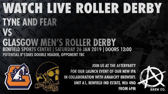 2 full roller derby games in Newcastle this Saturday followed by the launch of our IPA at the afterparty at <a href="/AnarchyBrewCo/">Anarchy Brew Co</a> #whatsonnewcastle #newcastle #RollerDerby