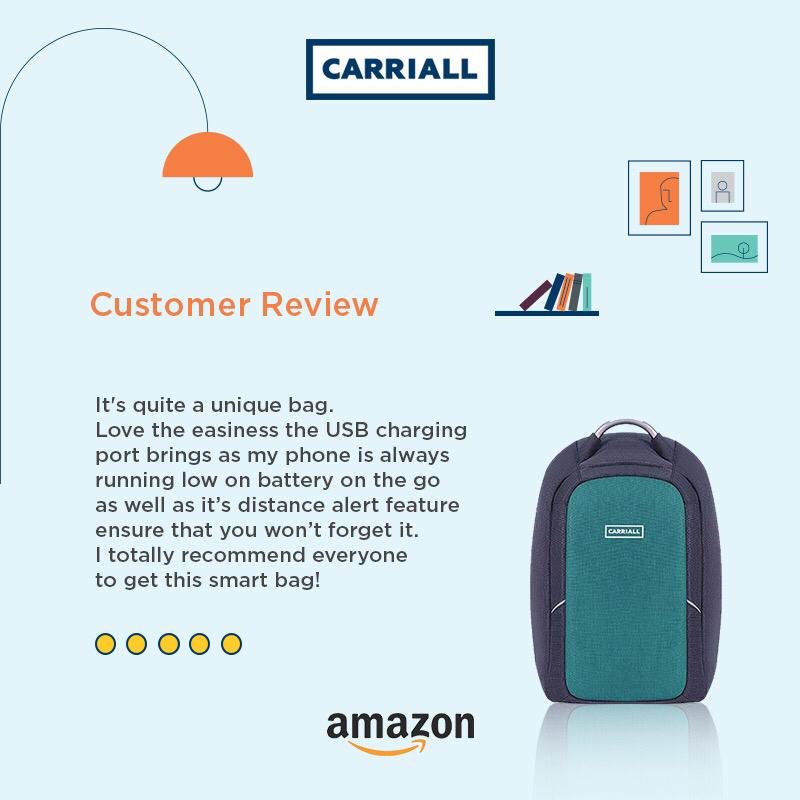 thecarriallco's tweet image. Good quality and best service are what we strive for. Visit us at Amazon to read the full review and buy yours now as The Republic day sale is live!

#Carriall #SmartBackPack #BusinessTravel #SmartTraveller #Amazon #customerreviews