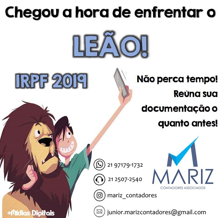 MarizCont's tweet image. Evite problemas, procure por profissionais capacitados! #IRPF2019 #ImpostodeRenda #ReceitaFederal #RFB #Contabilidade #Contadores #MarizContadores