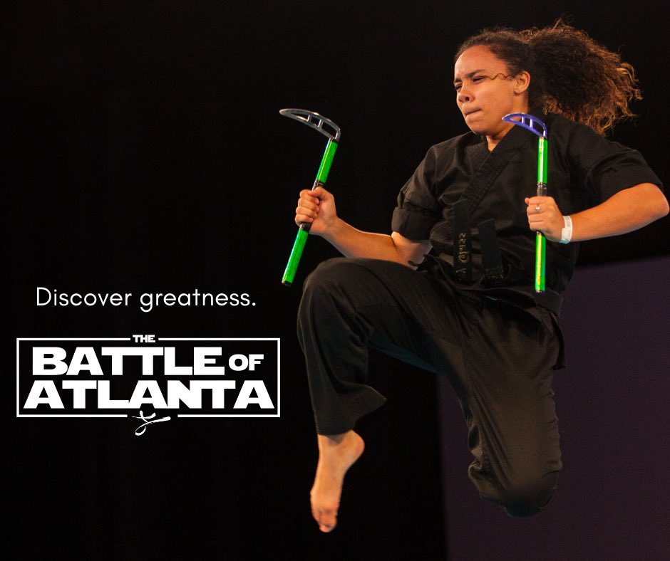 BattleofAtlanta's tweet photo. Haley Glass of Team Infinity was a complete showstopper during the 2018 Battle Zone night show as she took home the Overall 14-17 Girls Forms and Weapons Battle of Atlanta titles.

Discover greatness.

@truth_entertain @promackarate @maslinc @pointfighter1 @HGBulletproof https://t.co/YoKVMeBHBL