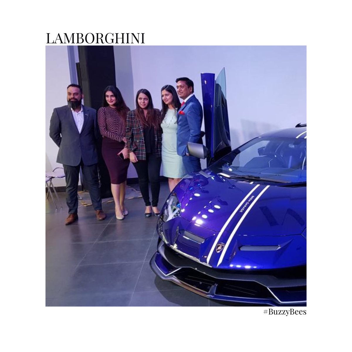 PRPundit_India's tweet photo. Our #BuzzyBees had the best kind of #MondayBlues at the launch of the “King of the Ring”, Aventador Super Veloce Jota (SVJ), which is the most powerful production by #Lamborghini!
#PRPundit #BusyAsABee #NeverADullMoment #ignitingconversations #drivingappeal #buildingbrandfame https://t.co/Tb3KYXo5Wm