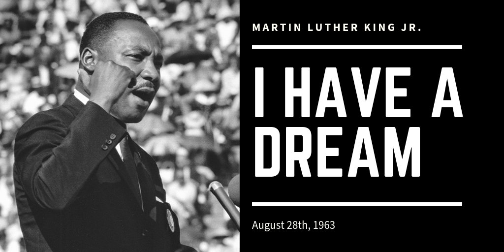Penneco Outdoor on Twitter: "On August 28, 1963, Martin Luther King Jr gave  his "I have a dream speech" about equality and fairness for all. We salute  his dream. https://t.co/msGVyb7FH9" / Twitter