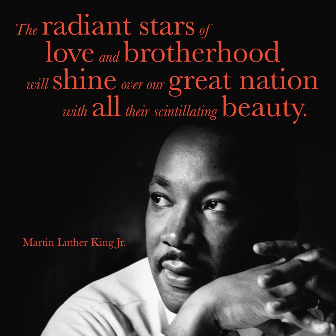 . We honor #MLKday with you. A day of reflection, positive thoughts, dreams and service for others.