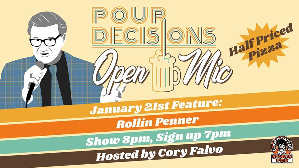 pourdecisionsco's tweet photo. Tonight is another night of #standupcomedy at @GarbonzosWPG (#UofWinnipeg AnX), with special feature Rollin Penner to close out the night!
Pizza is half price, and there's #nocover for the show. Show at 8pm
#wpgcomfest @wpgforfree @wpgcomedy #winnipeg #wpgnow #winnipegcomedy https://t.co/rWB2gMC7xg