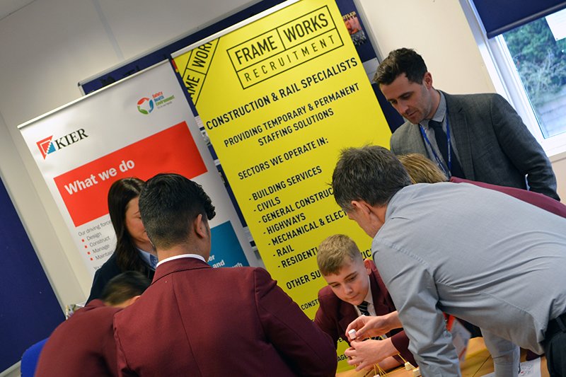 HathershawC's tweet photo. Year 10 took part in a careers event today. Thanks to all the organisations that gave up their time to give students a taste of their different industries. Thank you to @FirstForFCHO for organising the event @kiergroup @NatWestBusiness @NHSuk @gmpolice #TogetherWeSucceed https://t.co/GpV7kJ5UkJ