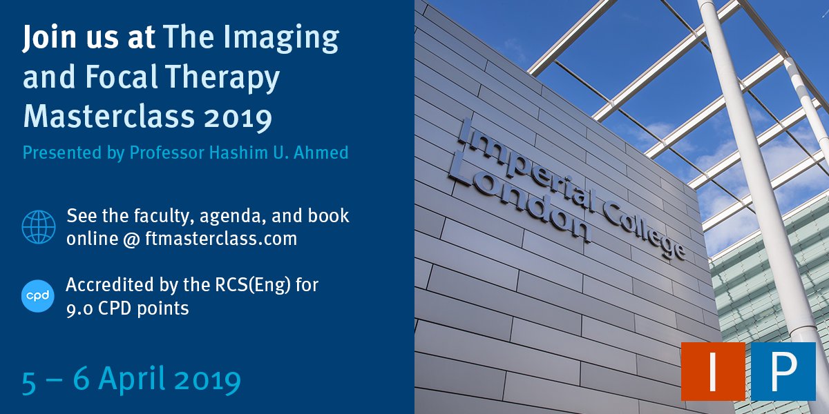 Register online to learn more about prostate imaging &amp; focal therapy for prostate cancer at a two day masterclass in April presented by @londonprostate1 and other experts in the field. Find out more at ftmasterclass.com #prostate #imaging #focaltherapy