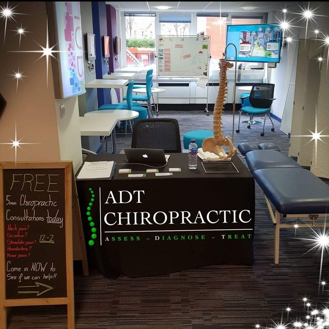 Pleasure spending this lunch time giving mini consultations to the workers at <a href="/CompaniesHouse/">Companies House</a>

If you think your workplace could benefit from chiropractic care why not message us and see what we can offer!

#Chiropractic #Cardiff