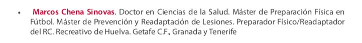 APFfutbolpf's tweet photo. Ponente en el #VIIIMasterPRL
👨🎓 Marcos Chena Sinovas @MarcosChenaSin
Doctor en Ciencias de la Actividad Física y Deporte. Preparador Físico y Readaptador del CD Tenerife @CDTOficial. Ex – Preparador Físico @GetafeCF, @GranadaCdeF.
📝Inscribirse aquí:
https://t.co/s27z9nlGZh https://t.co/0IP1Qo4VKJ