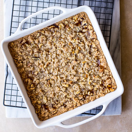 thebeachhousek's tweet photo. {NEW} These Apricot Walnut Streusel Bars have a rich buttery shortbread crust topped with tangy apricot preserves and a nutty streusel topping that is simply scrumptious! #MadeForHomemade https://t.co/nkGhoYJqMy https://t.co/wGlKAET0FF