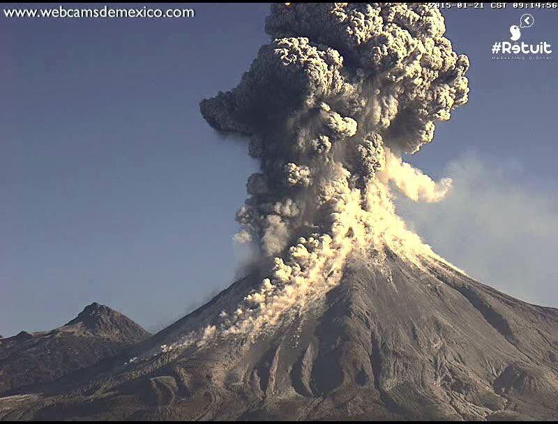 Volcán de Colima tweet media