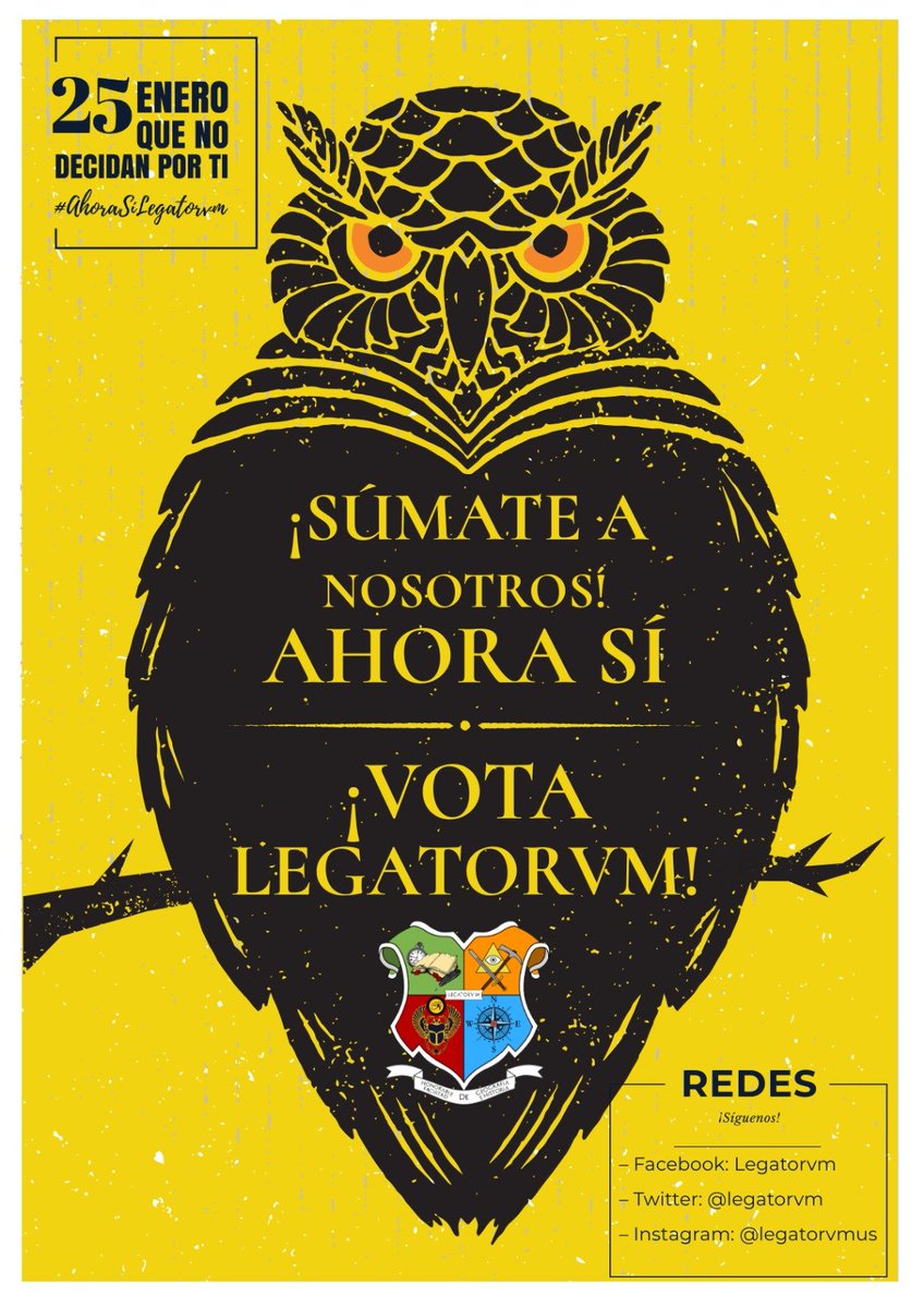 Legatorvm's tweet photo. Buenas compañeros y compañeras, hoy hemos estado por la facultad distribuyendo búhos como estos para recordaros que es importante votar.
Las votaciones anticipadas son el día 23 y 24 en Secretaría de 10 a 13h y el día 25 de 10 a 19h.
¡Te esperamos!
#AhoraSíLegatorvm #TuVotoCuenta https://t.co/uoyElE1KpQ