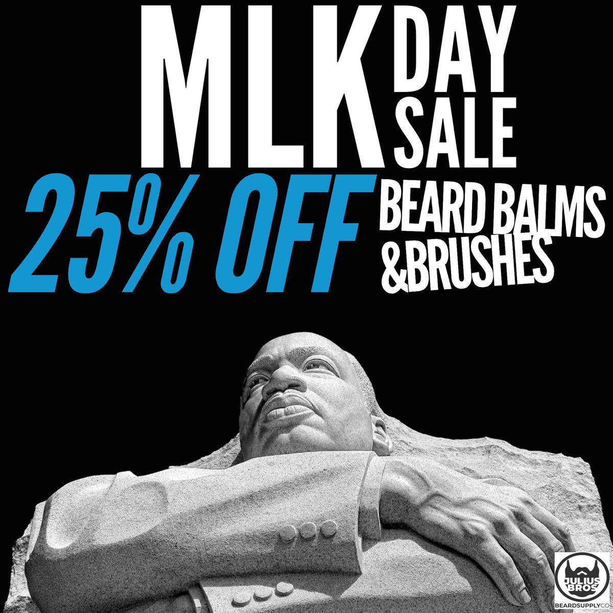 MLK DAY SALE ✌️#JuliusBros #BestBeardForward #BeardBalm #BeardGang #BeardLife #MLK #MartinLutherKingJrDay #beardlife #bearded #beardoil #beardcare #BeardChallenge #beardgoals #beardedvillains #beardedguy #barberflow