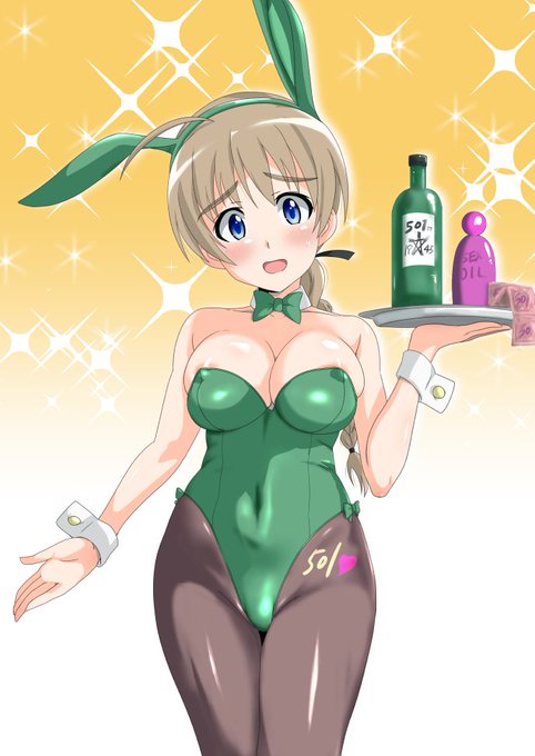 #バニーさんを晒したらみんながRTしてくれてブァァァってフォロワーが増えるらしいリーネちゃんリーネちゃん! 