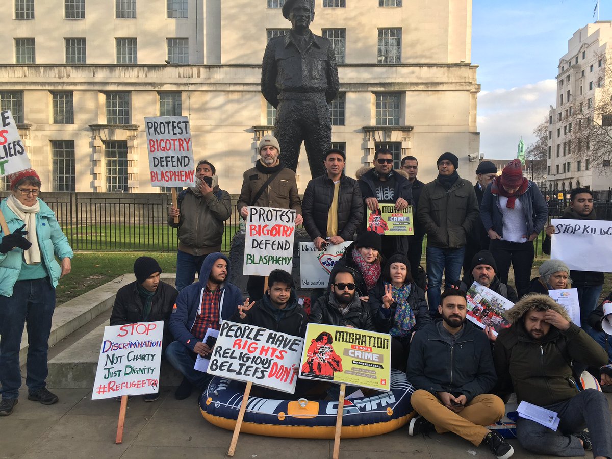 MaryamNamazie's tweet photo. We are #RefugeeToo
Apostates, ex-Muslims, LGBT and women fleeing Islamic states and movements. Shame on Home Office, other immigration boards and UNHCR for denying protection. https://t.co/UnpXdNgcKK