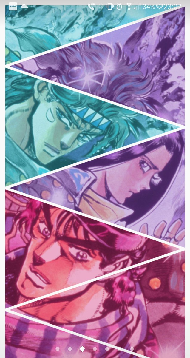 矢木反 Sur Twitter その６ テーマ オールスター Jojovellerの歴代ジョジョ ツェペリ一族 落ち着きのあるシンプルな色味でまとめられ にアイコンやウィジェットも配置しやすいにもかかわらず 歴代キャラ集結で満足度高し ページをめくるようにイラスト