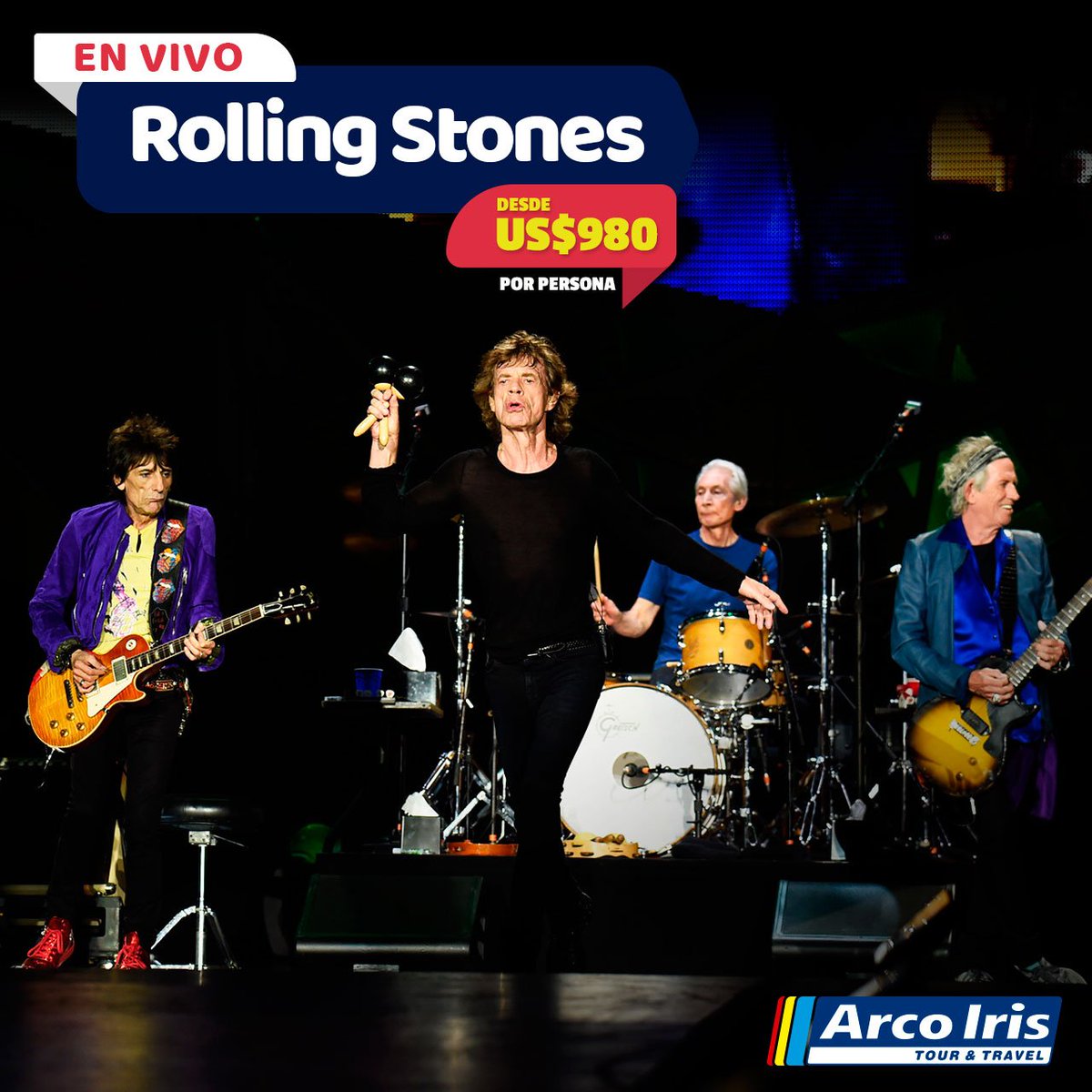 Vive y corea sus grandes éxitos en el Hard Rock Stadium el próximo 20 de Abril, desde US$980.00 por persona en acomodación triple.