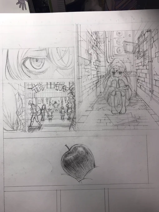 #漫画家志望さんと繋がりたい 
#漫画家志望さんと仲良くなりたい
#絵描きさんと繋がりたい 
#絵描きさんと仲良くなりたい 
#絵描きさんと繋がりたい
次の線画
時間なくて結構雑いです?
線だけでリンゴを表現できるか結構実験だな、、、、 