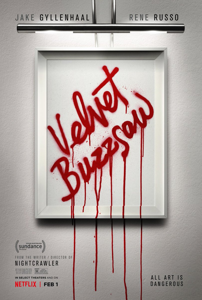 VelvetBuzzsaw_'s tweet photo. The official #VelvetBuzzsaw poster is finally out. https://t.co/cFHLED0kUI