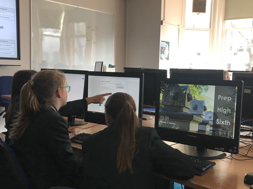 jtwhiteside1's tweet image. Fantastic response to some very tricky crypto-challenges by our Y8 girls in day one of the #CyberFirst competition! @GDST @NCSC