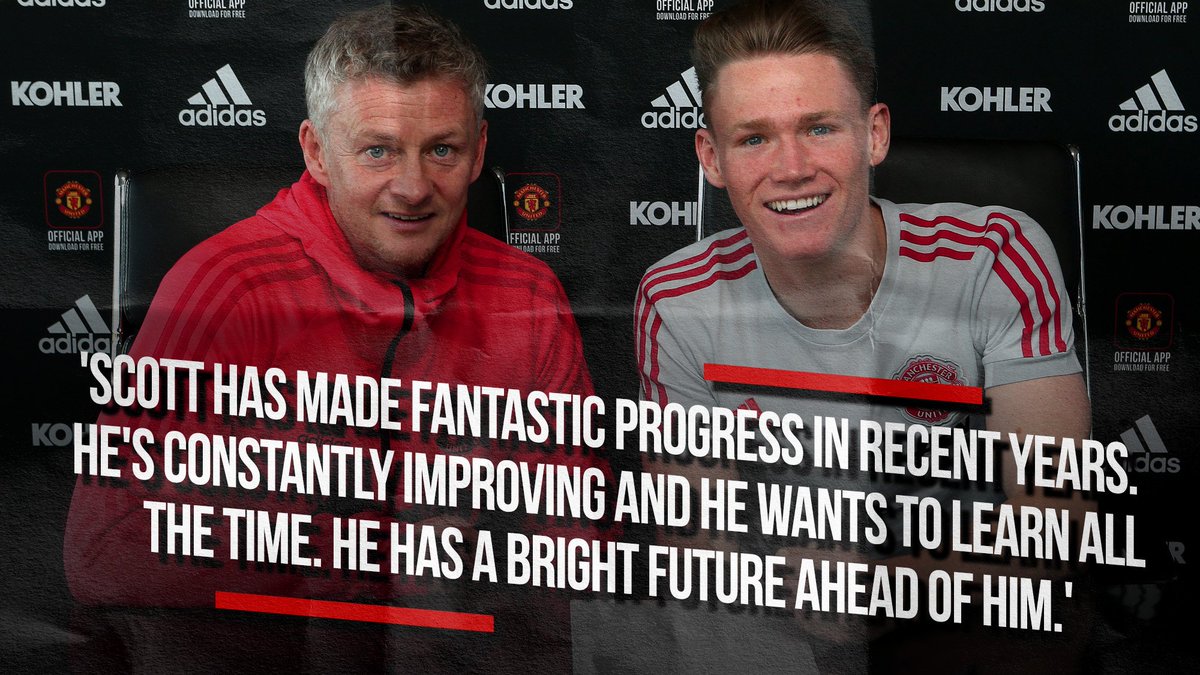 Ole on Scott's development at #MUFC π
