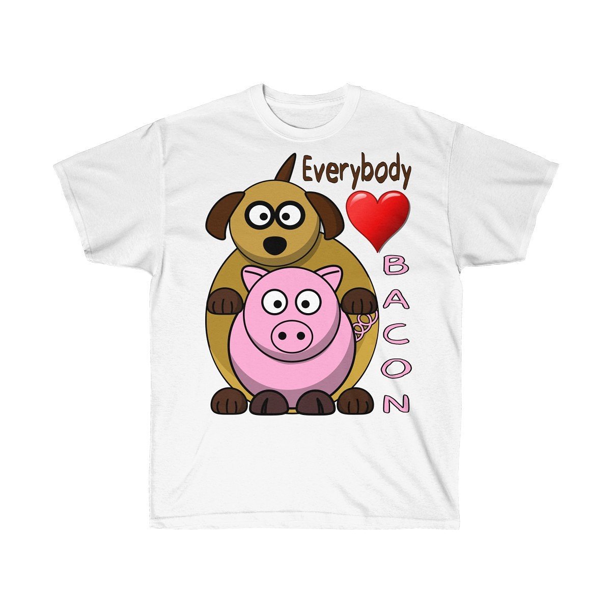 TurnkeyPets's tweet photo. Everybody Loves Bacon Quote Funny Shirt Dog @ Pig #etsy https://t.co/n7VTOW6n6e #funnymemes #dog #pig #bacon #love #tshirt #valentines #valentinesday #valentinesday2019 #humpday https://t.co/UOpkgVtctZ