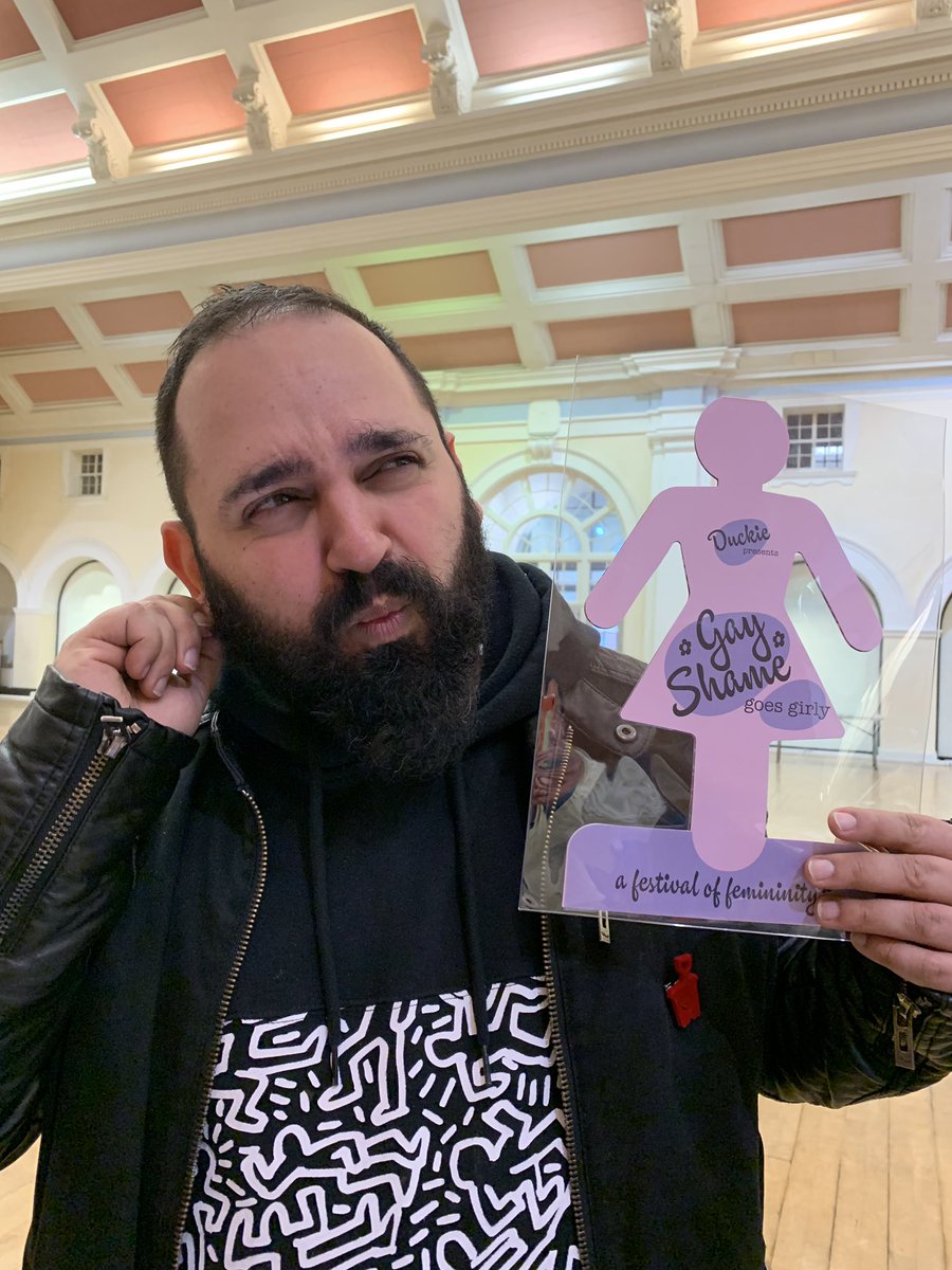 MoTransology's tweet photo. @duckielondon “I remember the ear infection I got from the earrings I wore that night.” The glamour of queer history! @ralphbogard @QueerHistoryGLD @HLFLondon https://t.co/KGAXgve4QQ