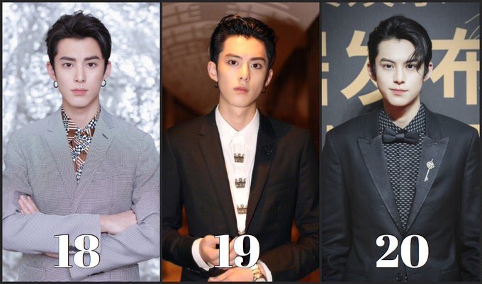 dylan wang ♡ on X: didi in age 18, 19 and 20! HE LOOKS YOUNGER