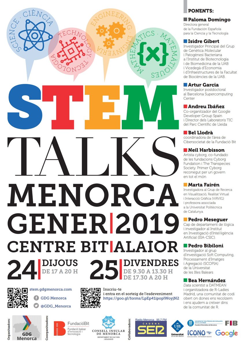 GDGMenorca's tweet photo. Conoce a nuestros ponentes:
Paloma Domingo, directora general de @FECYT_Ciencia, es astrofísica y doctorada en informática.
Nos dará una charla sobre la brecha de género en el mundo de la ciencia y la tecnología
¡No te lo pierdas en #STEMTalksMNK ! https://t.co/jLHDMAsYlZ
#STEM https://t.co/sYsKgWTsRr