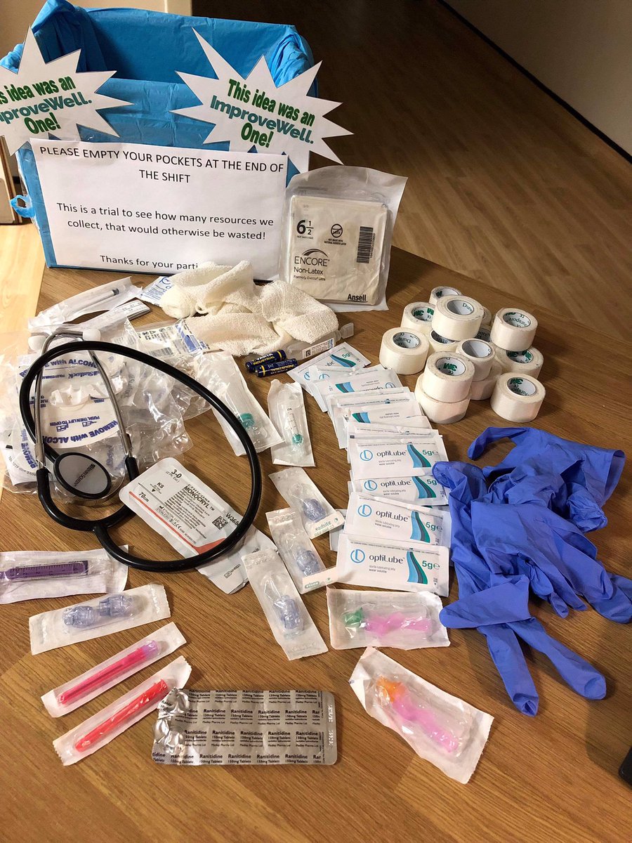 £23.86 saved from our @RCHTWeCare Delivery Suite amnesty box, where staff empty their uniform pockets into the box rather than the bin before going home - that’s potentially £1240 a year! A great @ImproveWellUK idea!! Boxes to be rolled out across the Maternity wards next! ♥️🙌🌟